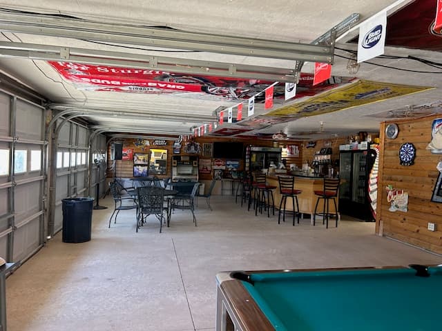 Beer garden socializing at Rush No More RV Resort in the Black Hills