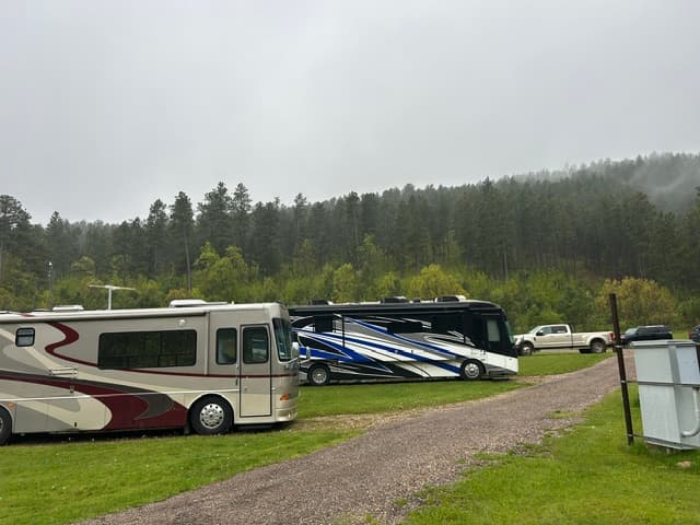 Rush No More resort grounds with mountain views
