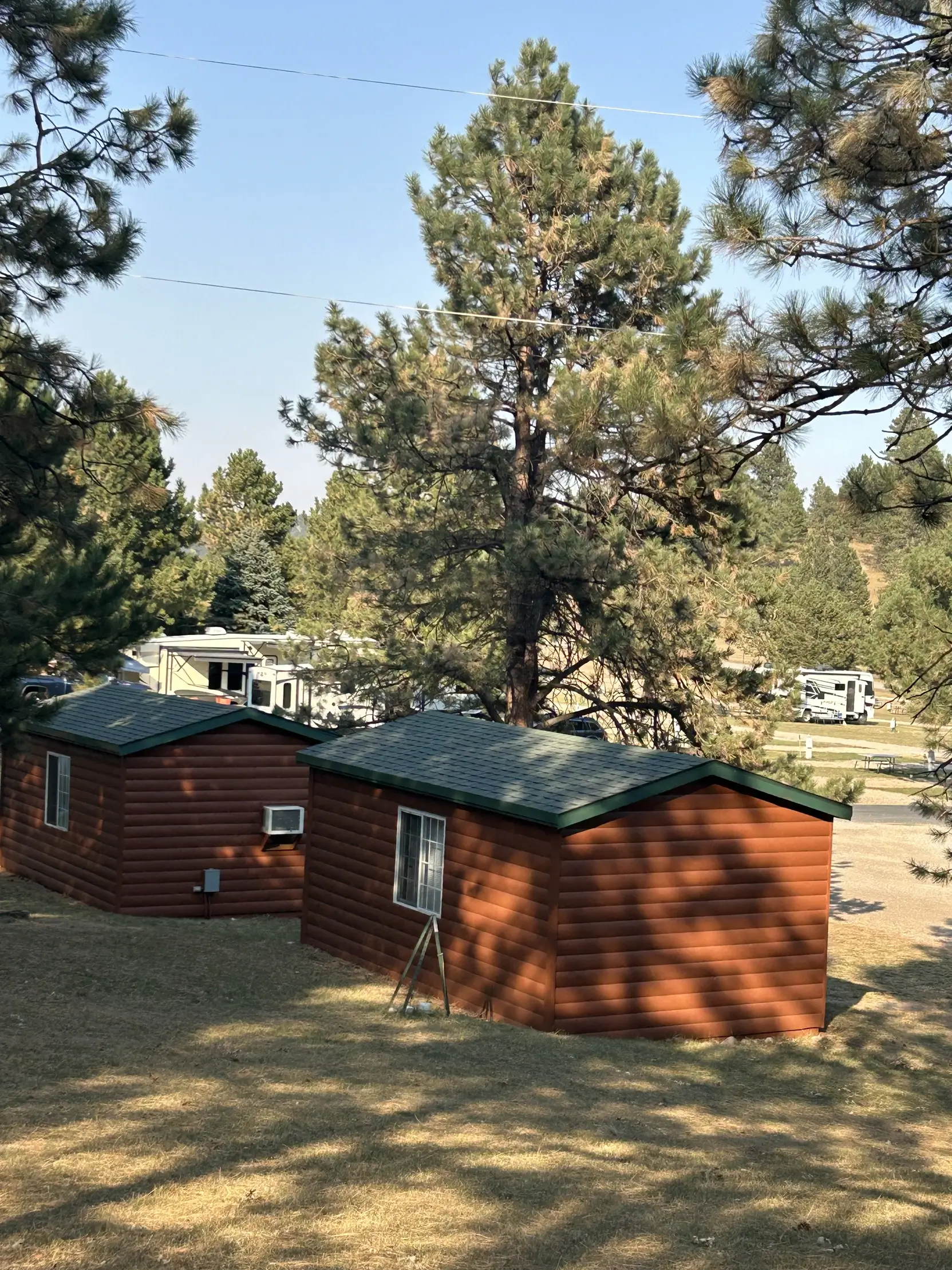 Cabins and RV sites